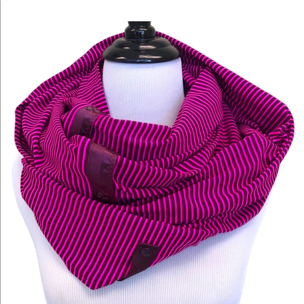 lululemon Vinyasa scarf pink/burgundy